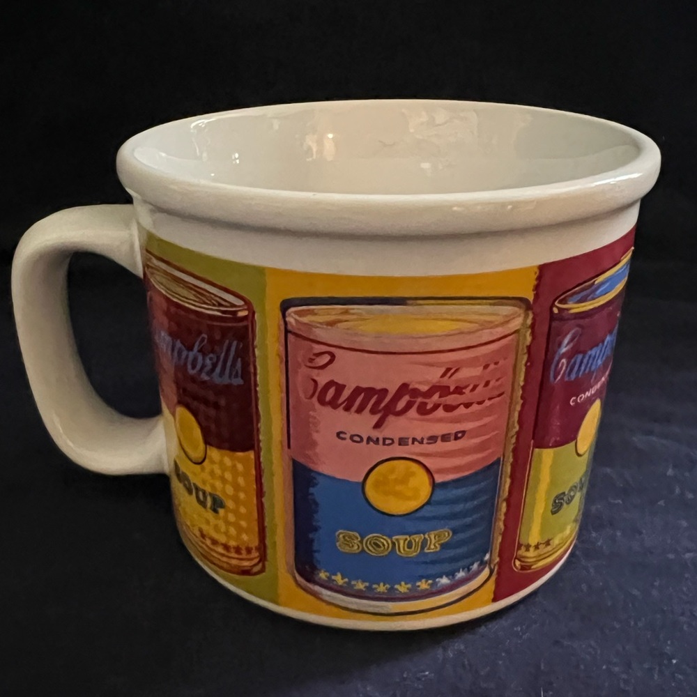 Vintage Campbells soup mug inspired by Andy Warhol.